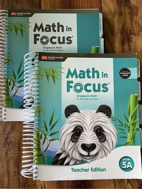 Singapore Math in Focus Teacher Edition 5A & 5B Marshall Cavendish
